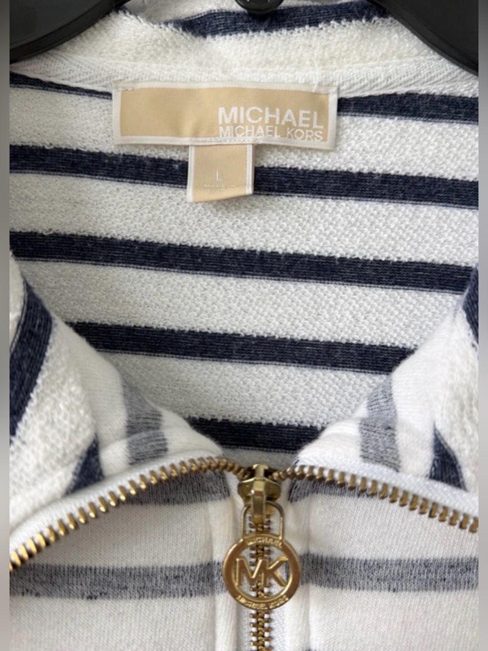 Striped Zip-Front Women’s Jacket - Picture 3 of 4